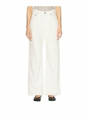 R13 Damon White Denim Trousers